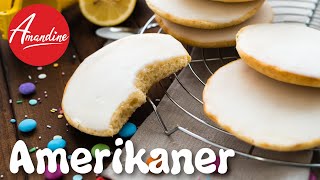 Amerikaner Rezept  Saftige Amerikaner backen mit Zuckerguss  wie vom Bäcker selber backen [upl. by Lonne]