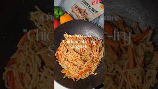 Chicken StirFry Spaghetti veganrecipes shorts vegetarian stirfry spaghetti dinnerideas food [upl. by Esinej]