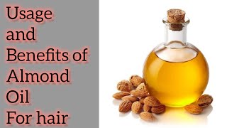 Almond oil for hair growth haircare hairgrowth [upl. by Gneh640]