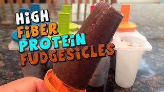 Protein Fudgesicles  Low Calorie Ice Cream Pops [upl. by Ninehc]