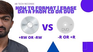 How to Format  Erase CD or DVD l Difference Between DVDR DVDRW Urdu [upl. by Dawkins166]