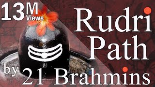 Vedic Chanting  Rudri Path by 21 Brahmins [upl. by Bordy]