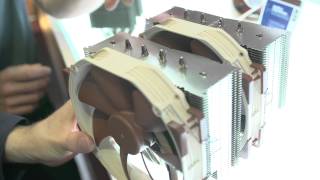 Noctua Black Fans Active Noise Canceling Heatsink  Computex 2013 [upl. by Enyaht453]