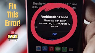 Fixed Apple ID Verification FAILED There Was An Error Connecting to The Apple ID Server [upl. by Ardnekan]