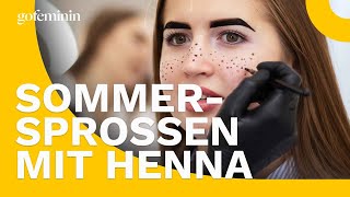 Natürliche Sommersprossen mit Henna So gelingt der Look [upl. by Einnad826]