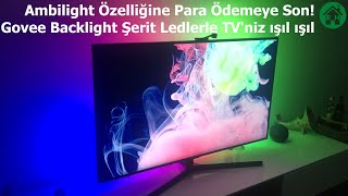 Govee Immersion Şerit Ledlerle Ambilight Özelliğine Para Ödemeye Son Alexa ile Kurulum ve Kullanımı [upl. by Ylirama916]