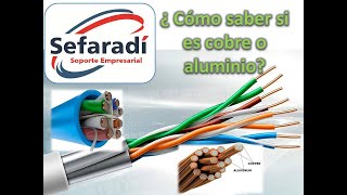 ¿COMO SABER SI UN CABLE DE RED UTP DE 8 HILOS ES DE COBRE O DE ALUMINIO [upl. by Giverin]