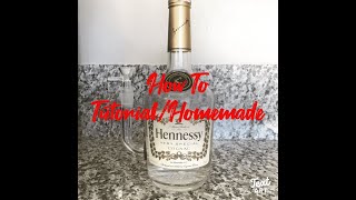 Homemade Tutorial Bottle 2 Bong Hennessy Bottle [upl. by Enovad]