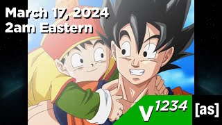 Dragon Ball Z Kai  Toonamias intro March 17 2024 2am Eastern [upl. by Romano]