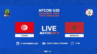 U20 AFCON 2025 Qualifiers  UNAF  TUNISIA VS MOROCCO [upl. by Einahc]