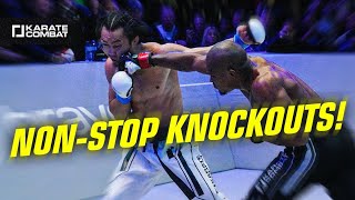 KARATE COMBAT BRUTAL KOs  Karate Combat 43 All the KNOCKOUTS [upl. by Auka]