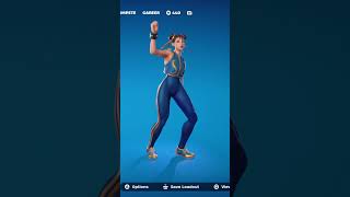 Chun Li doing the California love emote chunli youtubeshorts fortnite fortniteemote [upl. by Amihsat868]