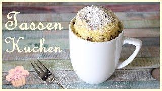 DIY  Tassen Kuchen  Mug Cake  aus der Mikrowelle  schnell und einfach Backlounge Rezept [upl. by Adnirim]