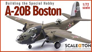 A20B Boston Special Hobby 172 Scale Model Aircraft [upl. by Kurtz]