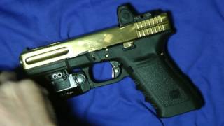 GLOCK 21SF TITANUM GOLD NIGHT SIGHTS TO BE INSTALL [upl. by Acul]