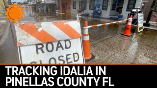 Tracking Idalias path across Pinellas County Florida  AccuWeather [upl. by Cindy]