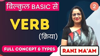 Verb  English Grammar for beginners  Part  2  Definition Forms Types  Rani Maam [upl. by Eiramlatsyrk]