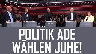 Arena  Politschwergewichte treffen auf ErstwählerInnen  Politik ade  wählen juhe  11102019 [upl. by Millham276]