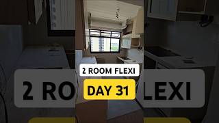 Kitchen Renovation Day 31  2 Room Flexi BTO in Tengah renovationjourney [upl. by Mckeon]