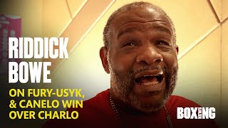 Riddick Bowe Predicts Tyson Fury vs Oleksandr Usyk Outcome [upl. by Enirok937]