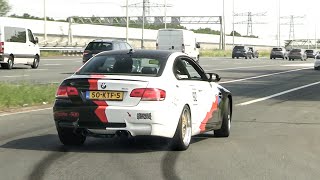 BMW M3 E92 with STRAIGHT PIPE Exhaust  LOUD Revs and Accelerations [upl. by Eiraminot]