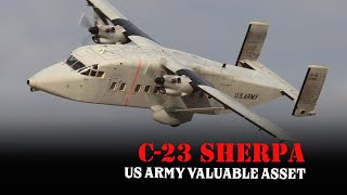 Short C23 Sherpa  Once a US Army Valuable Asset Landing Where the C130 Could Not [upl. by Nivad]