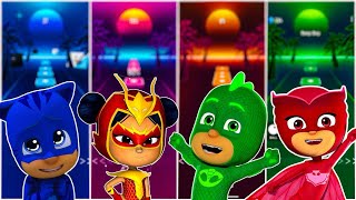 Catboy 🆚 Owlette 🆚 Gekko 🆚 Romeo  PJ Masks  Tiles Hop EDM Rush [upl. by Nagey]