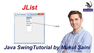 511 Java Swing Tutorial  JList in Java part1  static List [upl. by Reidar]