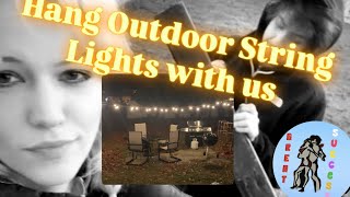 How To Hang Outdoor String Lights [upl. by Solegna772]