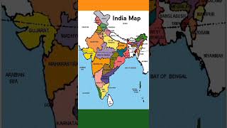 map of india states shorts [upl. by Alleacim]