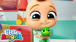 ¡Una Nueva Mascota 🦎 My New Little Pet  Canciones para aprender Inglés🎵 Little Angel Español [upl. by Bluma624]