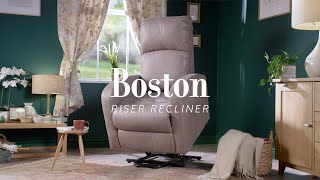 See The Boston Single Motor Riser Recliner In Action [upl. by Perpetua]