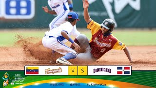 Highlights 🇻🇪 Venezuela vs Dominican Republic 🇩🇴 WBSC U12 Baseball World Cup  Super Round [upl. by Amitie12]