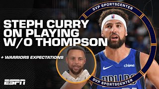 Stephen Curry speaks on what the Warriors will miss without Klay Thompson amp more  SC with SVP [upl. by Llatsyrk]