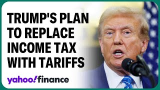 Trump proposes replacing income tax with an alltariff policy [upl. by Liponis]