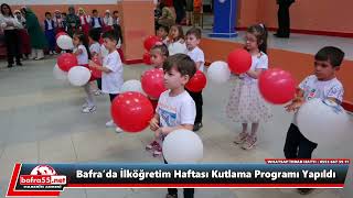 Bafrada İlköğretim Haftası Kutlama Programı Yapıldı [upl. by Egoreg]