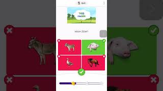 Hebrew for Kids Made EASY With Animal Quiz [upl. by Onairam153]