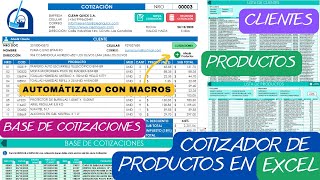 Cotizador de Productos💲en Excel✅con Macros para la Empresa [upl. by Baras]