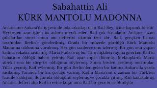 AYT EDEBİYAT Eser Özetleri  Sabahattin Ali KÜRK MANTOLU MADONNA [upl. by Edna]