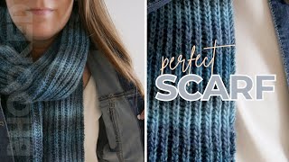 How to Knit a PERFECT Scarf Brioche Knitting [upl. by Havener]