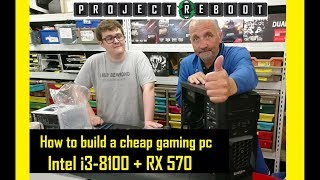 How to build a cheap gaming PC quickly RX570  i3 8100 [upl. by Janean268]