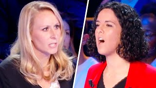 Marion Maréchal et Manon Aubry sécharpent sur le conflit au ProcheOrient [upl. by Aimehs]