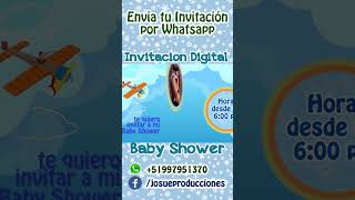 Invitacion de Baby Shower Osito  Baby Shower Invitation  Baby Shower Card [upl. by Virg]