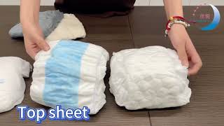 How to customize different quanlity adult diapers [upl. by Lawlor]