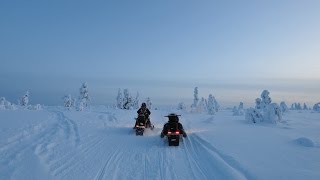 Snowmobile Ylläs Top of Äkäslompolo [upl. by Naruq]