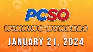 P60M Jackpot Ultra Lotto 658 2D 3D and Superlotto 649  January 21 2024 [upl. by Twum]