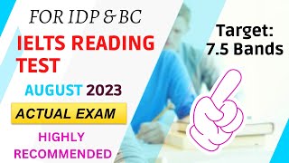 ielts reading practice test with answers  general training  august [upl. by Najar]