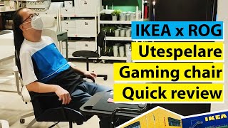 IKEA X ROG UTESPELARE Gaming chair quick review [upl. by Aiahc]