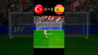 Türkiye vs Spain  Football match  Penalty shoot  fifa World Cup 2026  realistic pes gaming [upl. by Hedy]