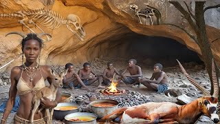 Inside The Incredible World Of The Hadzabe Tribe  Hunting Cooking amp Surviving [upl. by Lisetta838]